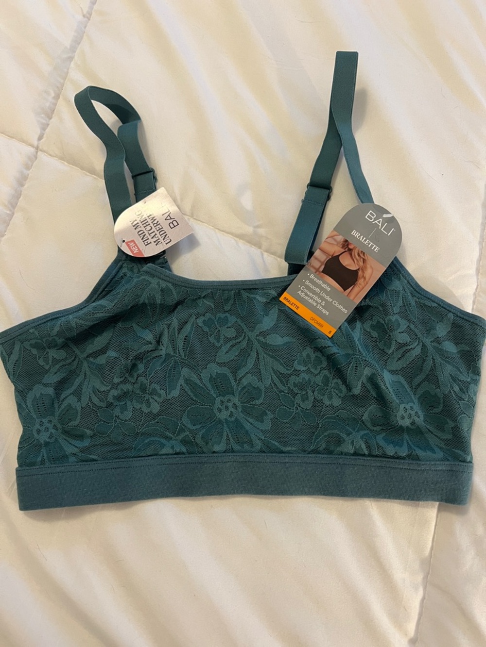 Floral Lace Bralette with Adjustable Straps